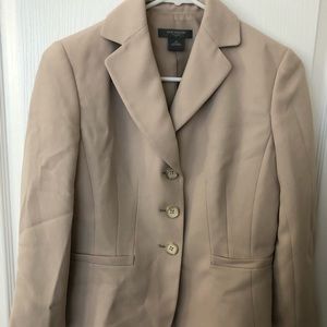Ann Taylor blazer light tan color